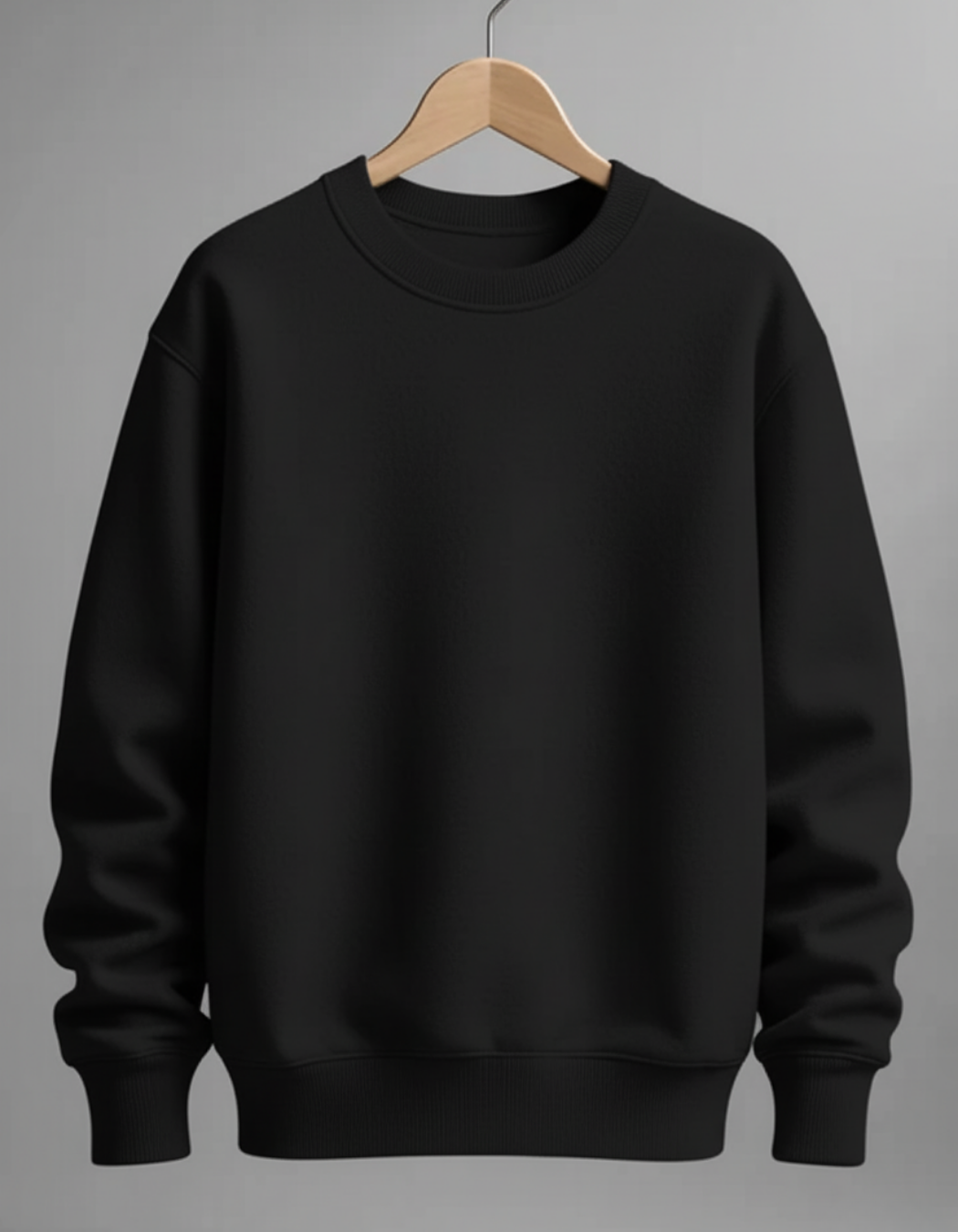 UNISEX BLACK SWEATSHIRT