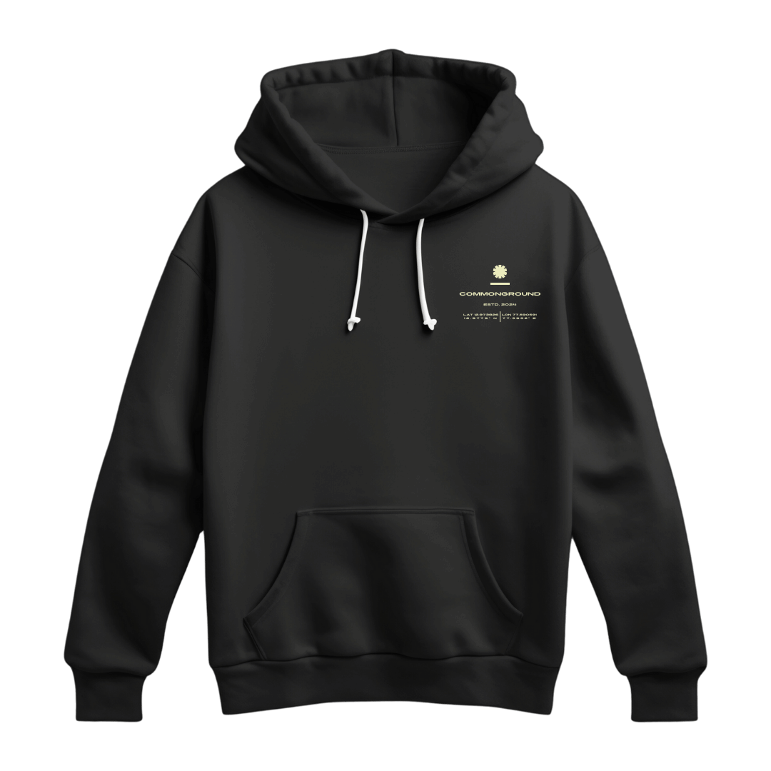 BLACK REGULAR HOODIE