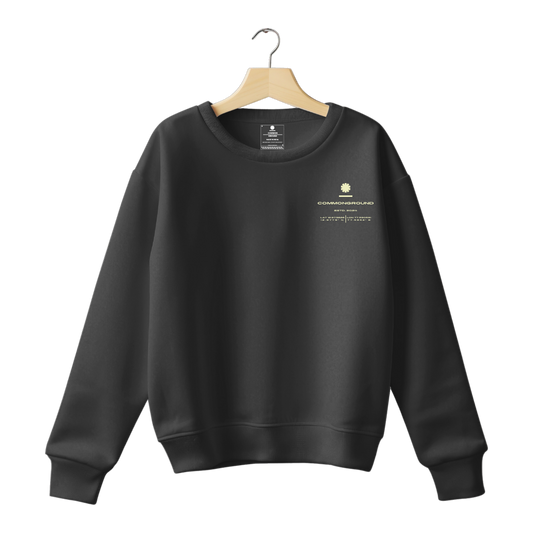 BLACK REGULAR SWEATSHIRT