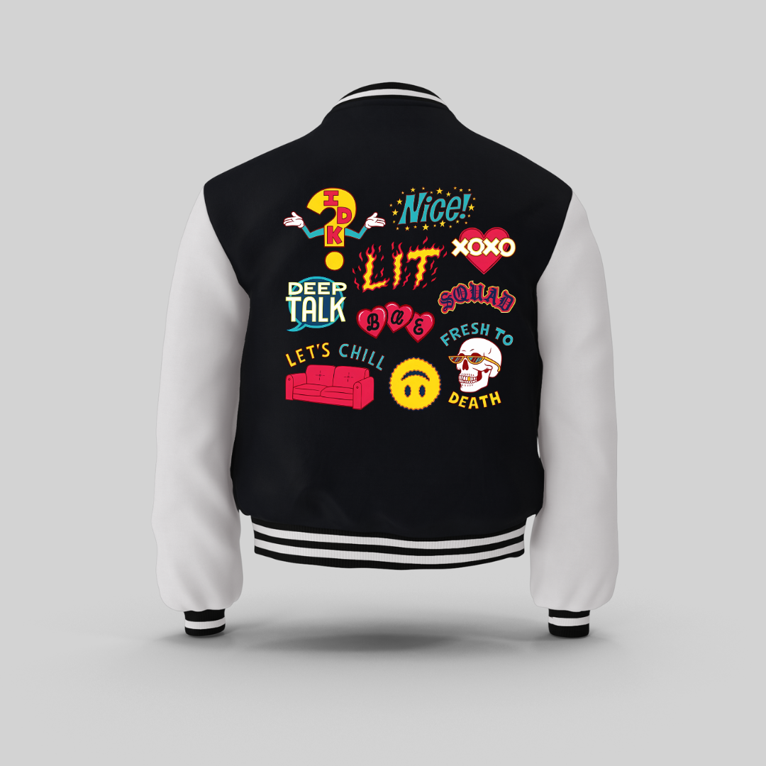 LIT AF UNISEX VARSITY JACKET