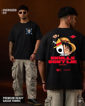 SKULLS DON'T LIE OVERSIZED T-SHIRT