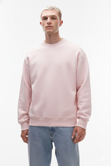 UNISEX LIGHT BABY PINK SWEATSHIRT