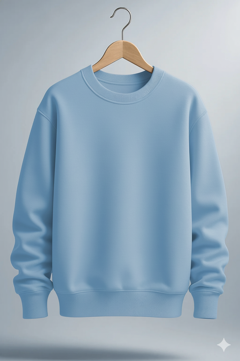 UNISEX BABY BLUE SWEATSHIRT