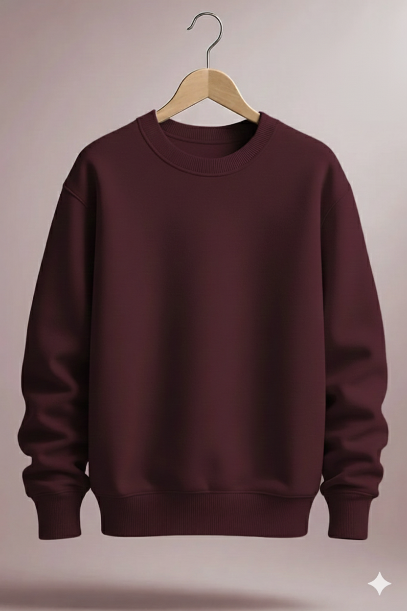 UNISEX MAROON SWEATSHIRT