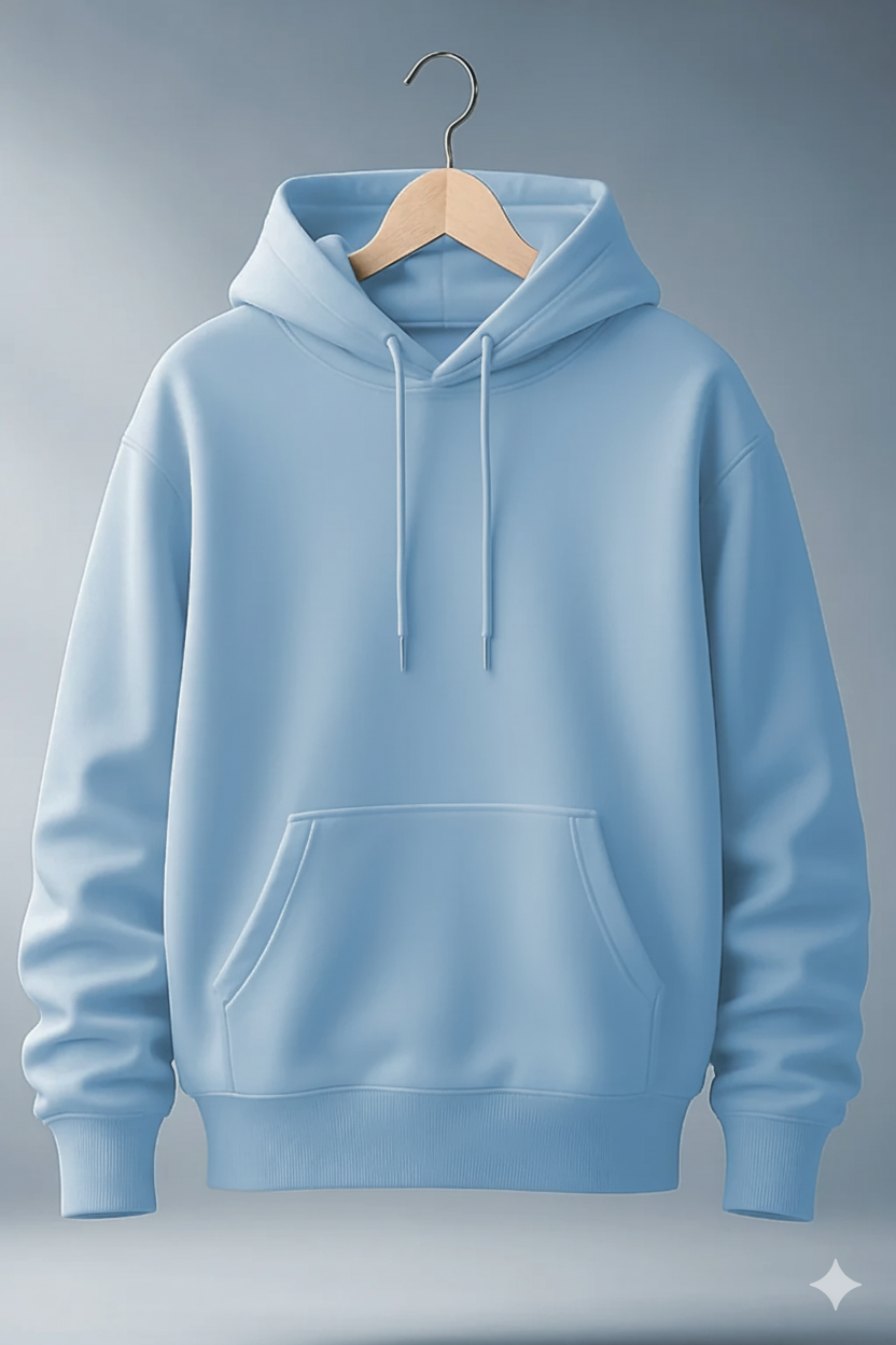 UNISEX BABY BLUE HOODIE