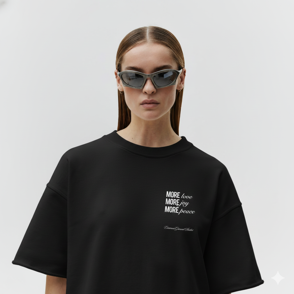 MORE LOVE MORE JOY OVERSIZED T-SHIRT