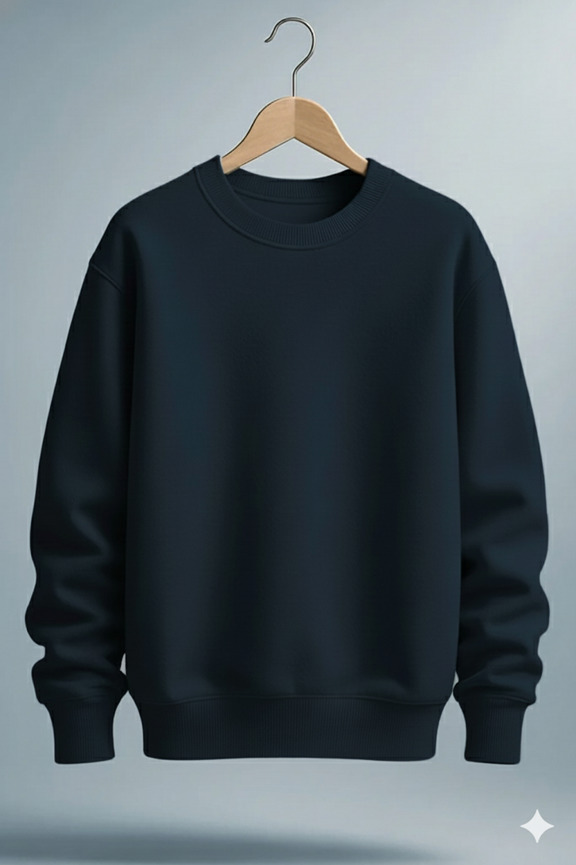 UNISEX NAVY BLUE SWEATSHIRT