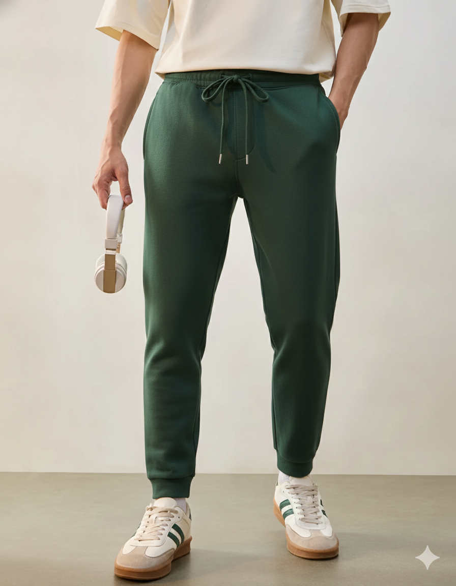 BOTTLE GREEN UNISEX JOGGERS