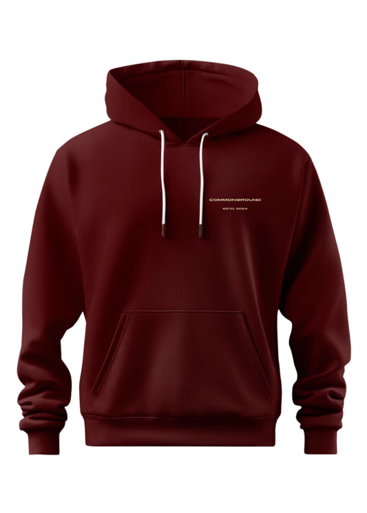 MAROON OVERSIZED HOODIE