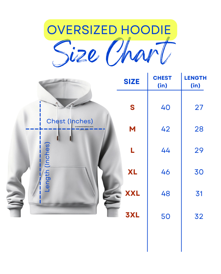 RAW POWER OVERSIZED HOODIE - COMMONGROUND