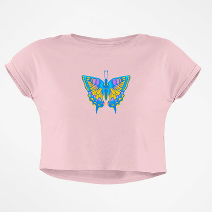 NEON BUTTERFLY BABY TEE