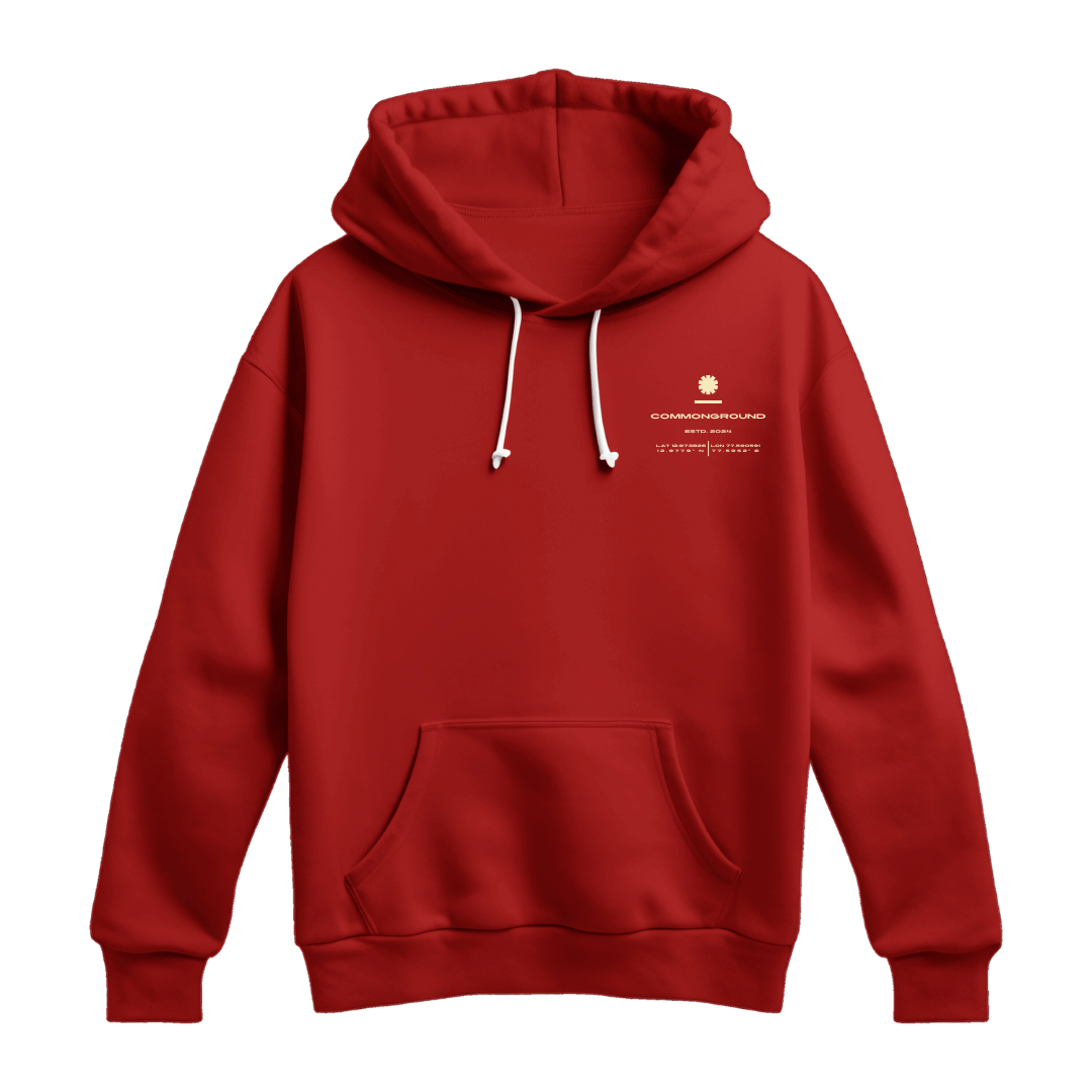 RED REGULAR HOODIE