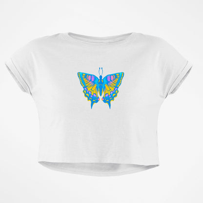 NEON BUTTERFLY BABY TEE