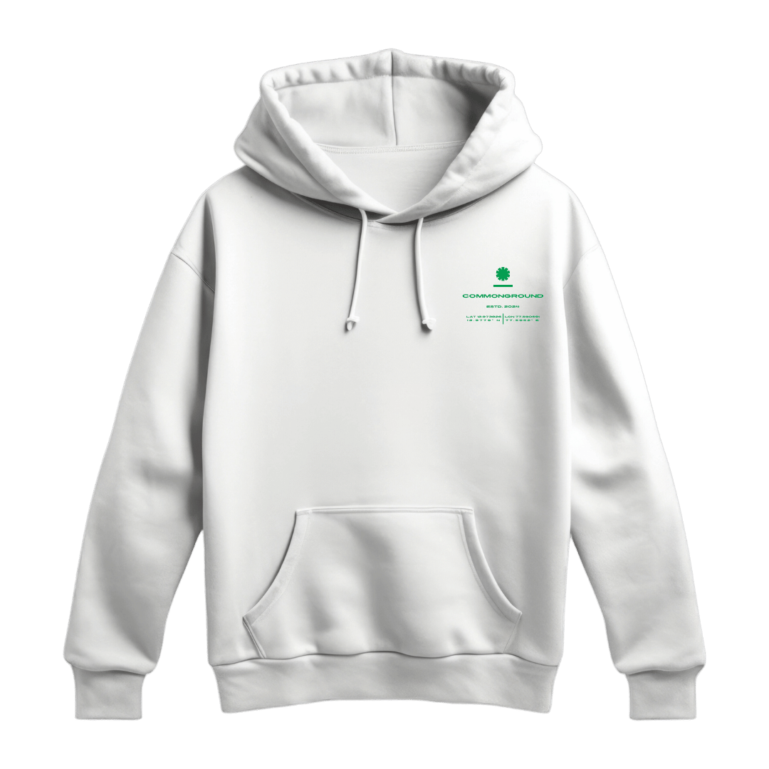 WHITE REGULAR HOODIE