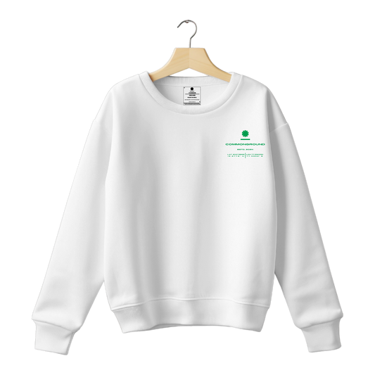 WHITE REGULAR SWEATSHIRT