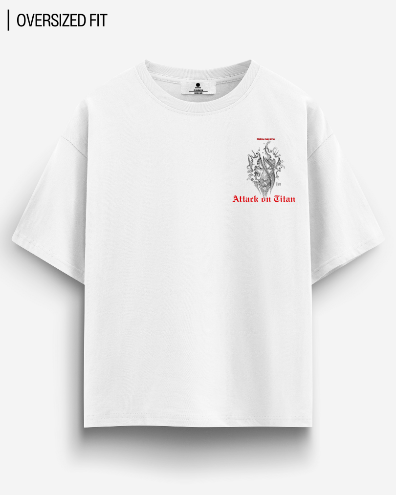 ATTACK ON TITAN OVERSIZED T - SHIRT - COMMONGROUND