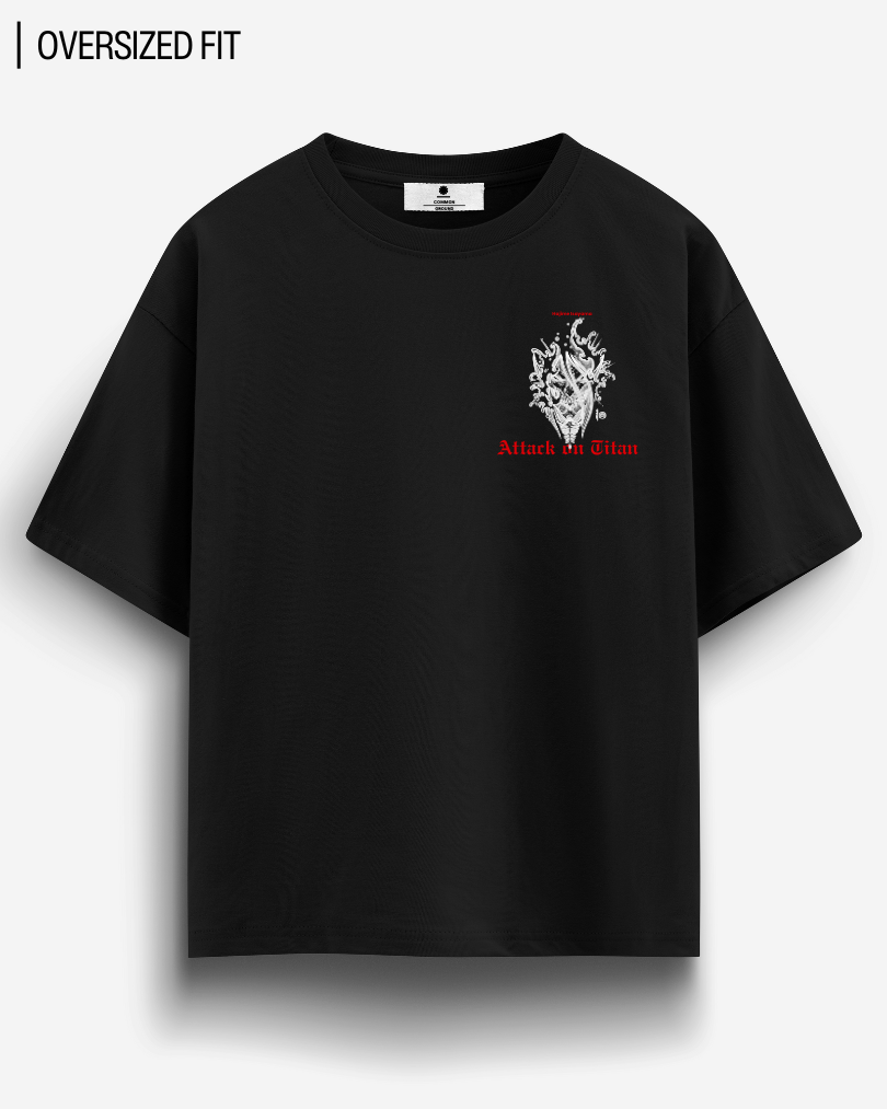 ATTACK ON TITAN OVERSIZED T - SHIRT - COMMONGROUND