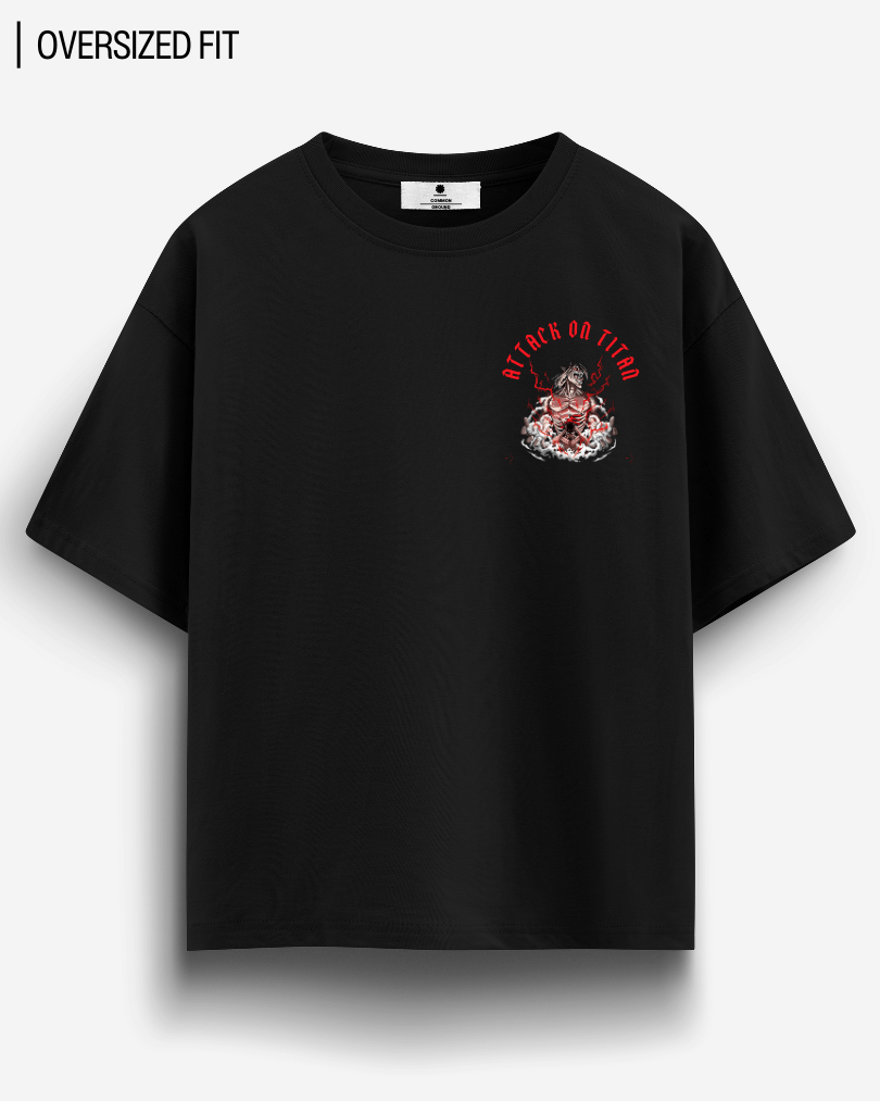 ATTACK ON TITAN OVERSIZED T - SHIRT - COMMONGROUND