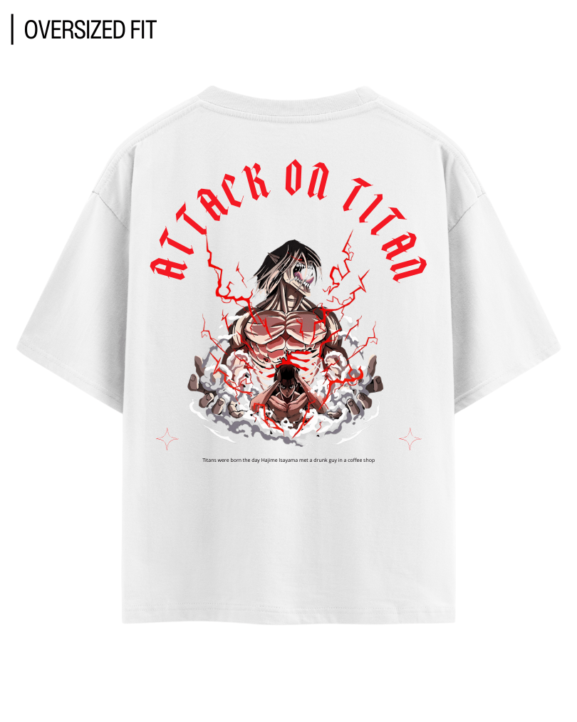 ATTACK ON TITAN OVERSIZED T - SHIRT - COMMONGROUND