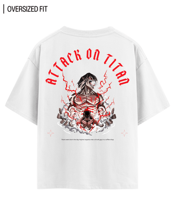 ATTACK ON TITAN OVERSIZED T - SHIRT - COMMONGROUND