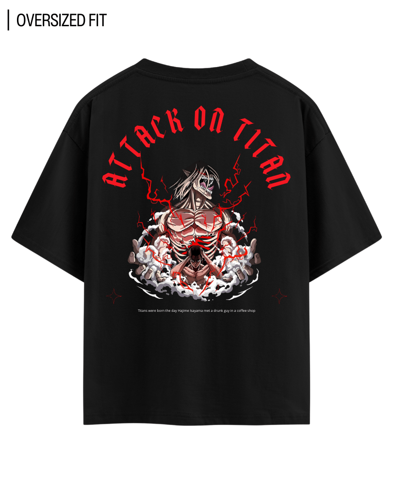 ATTACK ON TITAN OVERSIZED T - SHIRT - COMMONGROUND