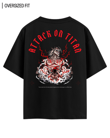 ATTACK ON TITAN OVERSIZED T - SHIRT - COMMONGROUND
