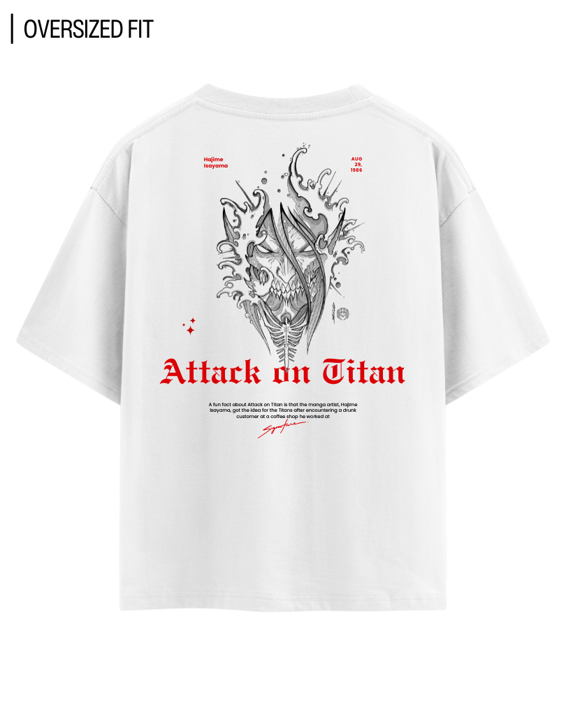 ATTACK ON TITAN OVERSIZED T - SHIRT - COMMONGROUND