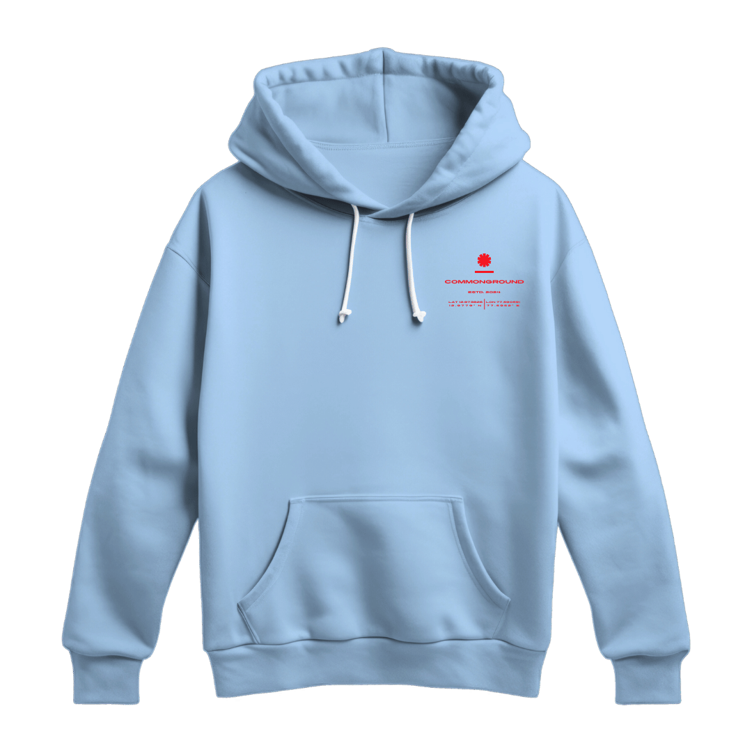 BABY BLUE REGULAR HOODIE - COMMONGROUND