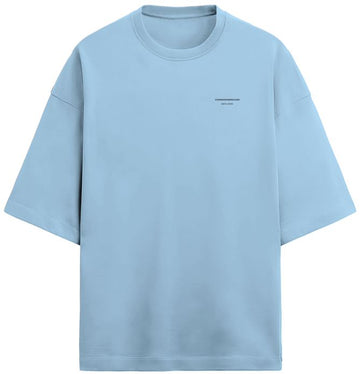 BABY BLUE TERRY OVERSIZED T - SHIRT - COMMONGROUND