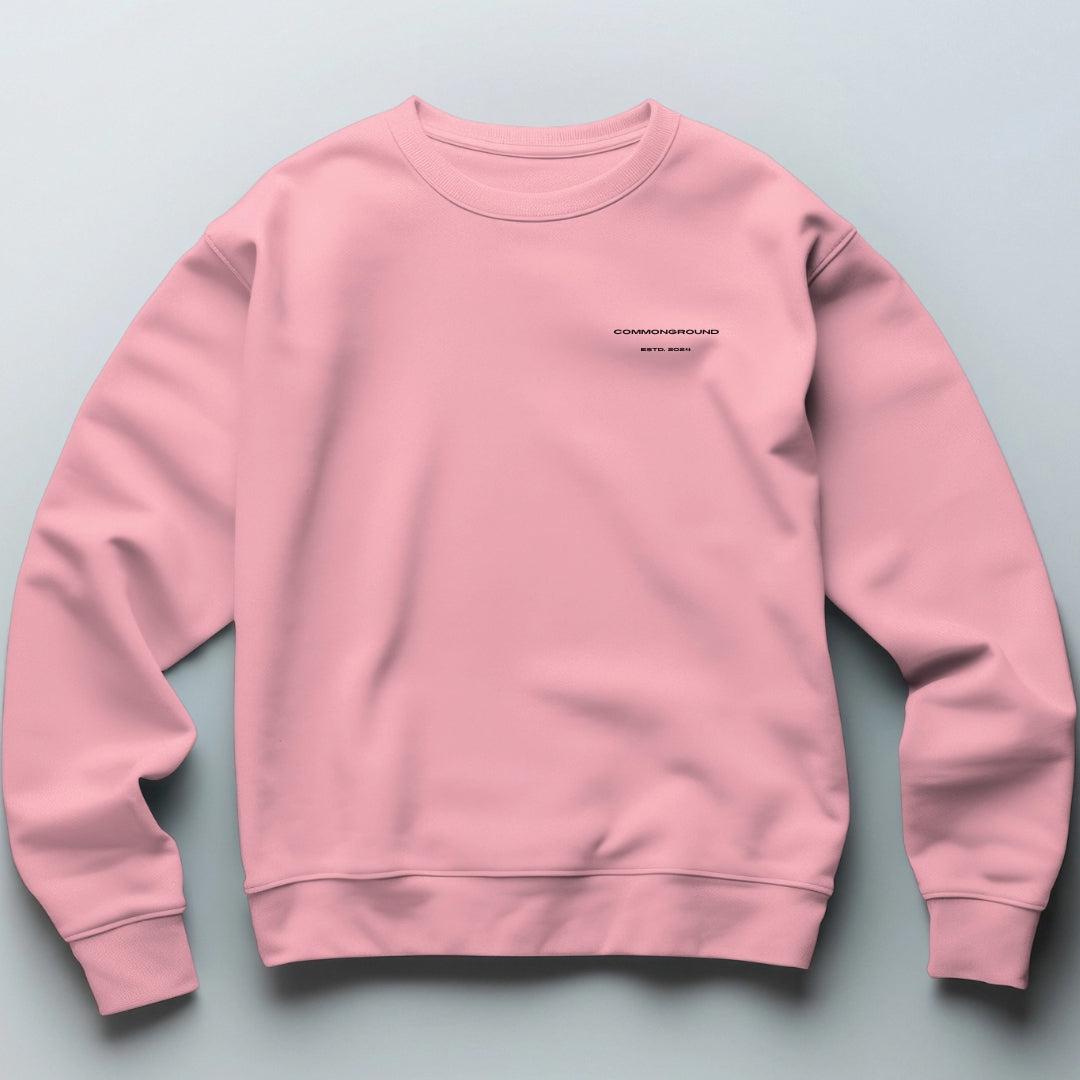 BABY PINK OVERSIZED SWEATSHIRT - COMMONGROUND