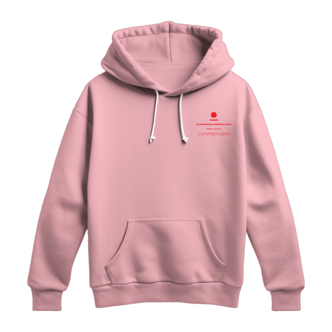 BABY PINK REGULAR HOODIE - COMMONGROUND