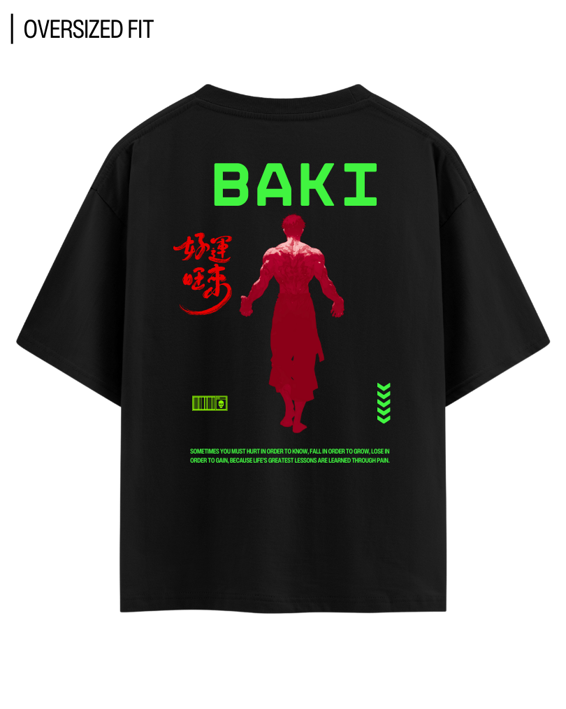 BAKI HANMA OVERSIZED T - SHIRT - COMMONGROUND