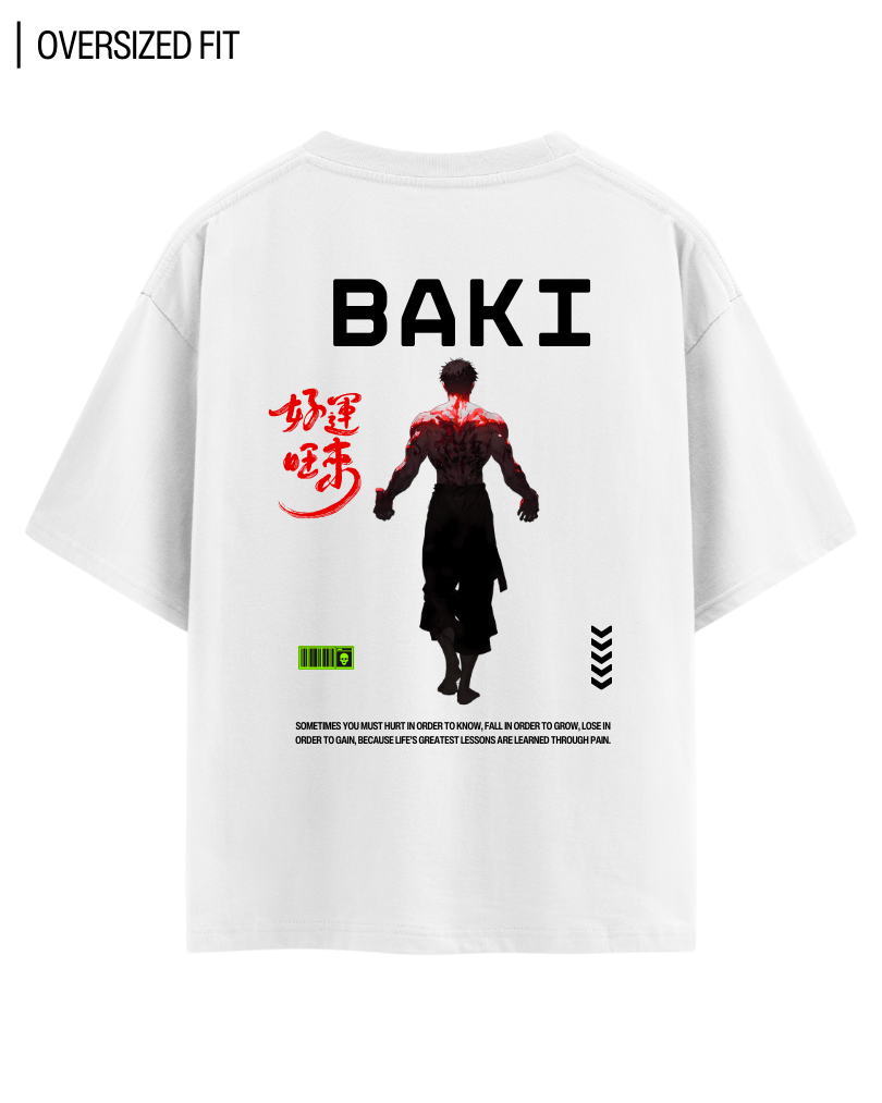 BAKI HANMA OVERSIZED T - SHIRT - COMMONGROUND