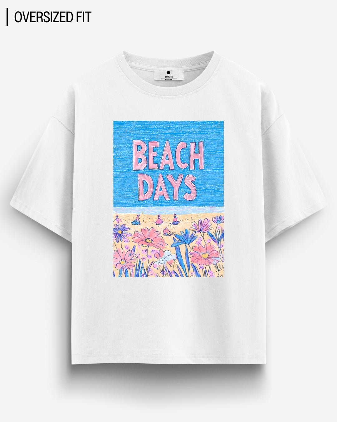 BEACH DAYS OVERSIZED T - SHIRT - COMMONGROUND