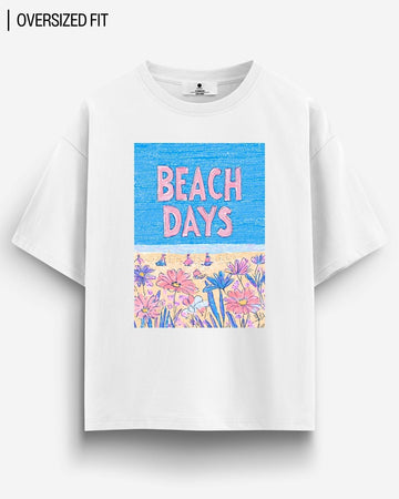 BEACH DAYS OVERSIZED T - SHIRT - COMMONGROUND