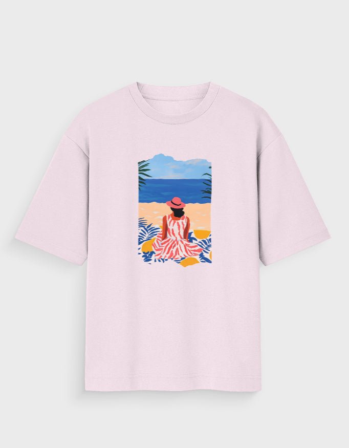 BEACH PICNIC OVERSIZED T - SHIRT - COMMONGROUND