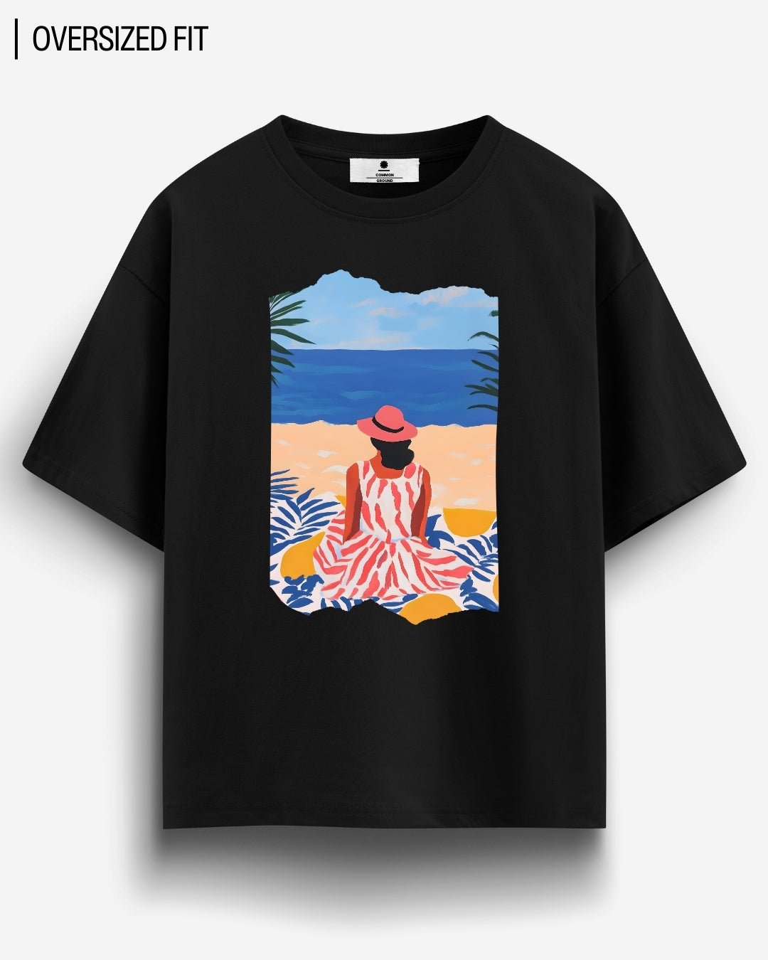 BEACH PICNIC OVERSIZED T - SHIRT - COMMONGROUND