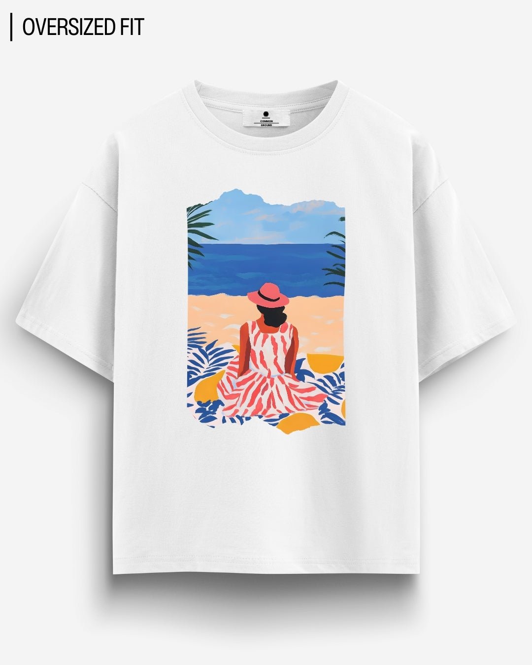 BEACH PICNIC OVERSIZED T - SHIRT - COMMONGROUND