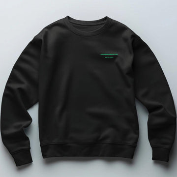 BLACK OVERSIZED SWEATSHIRT - COMMONGROUND