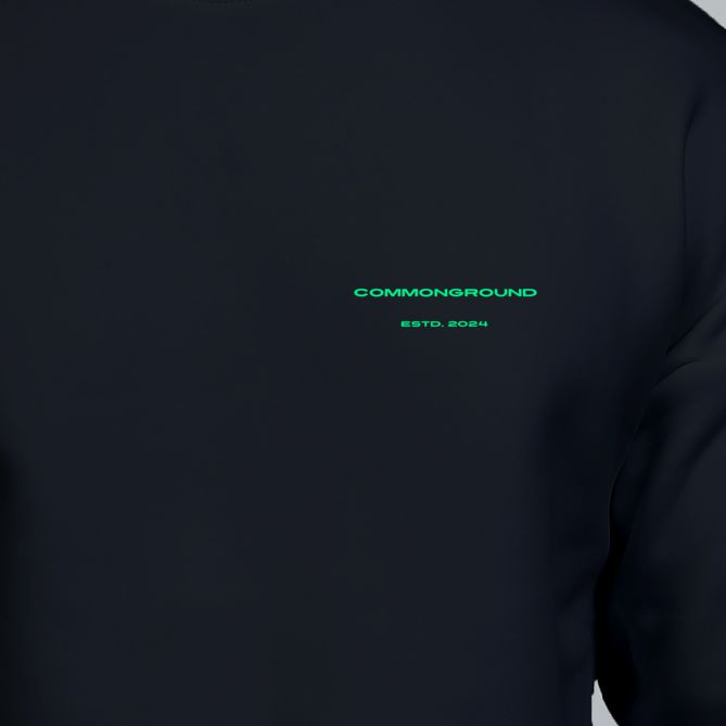 BLACK OVERSIZED SWEATSHIRT - COMMONGROUND