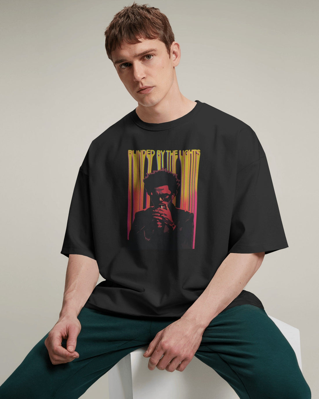 BLINDED LIGHTS OVERSIZED T - SHIRT - COMMONGROUND