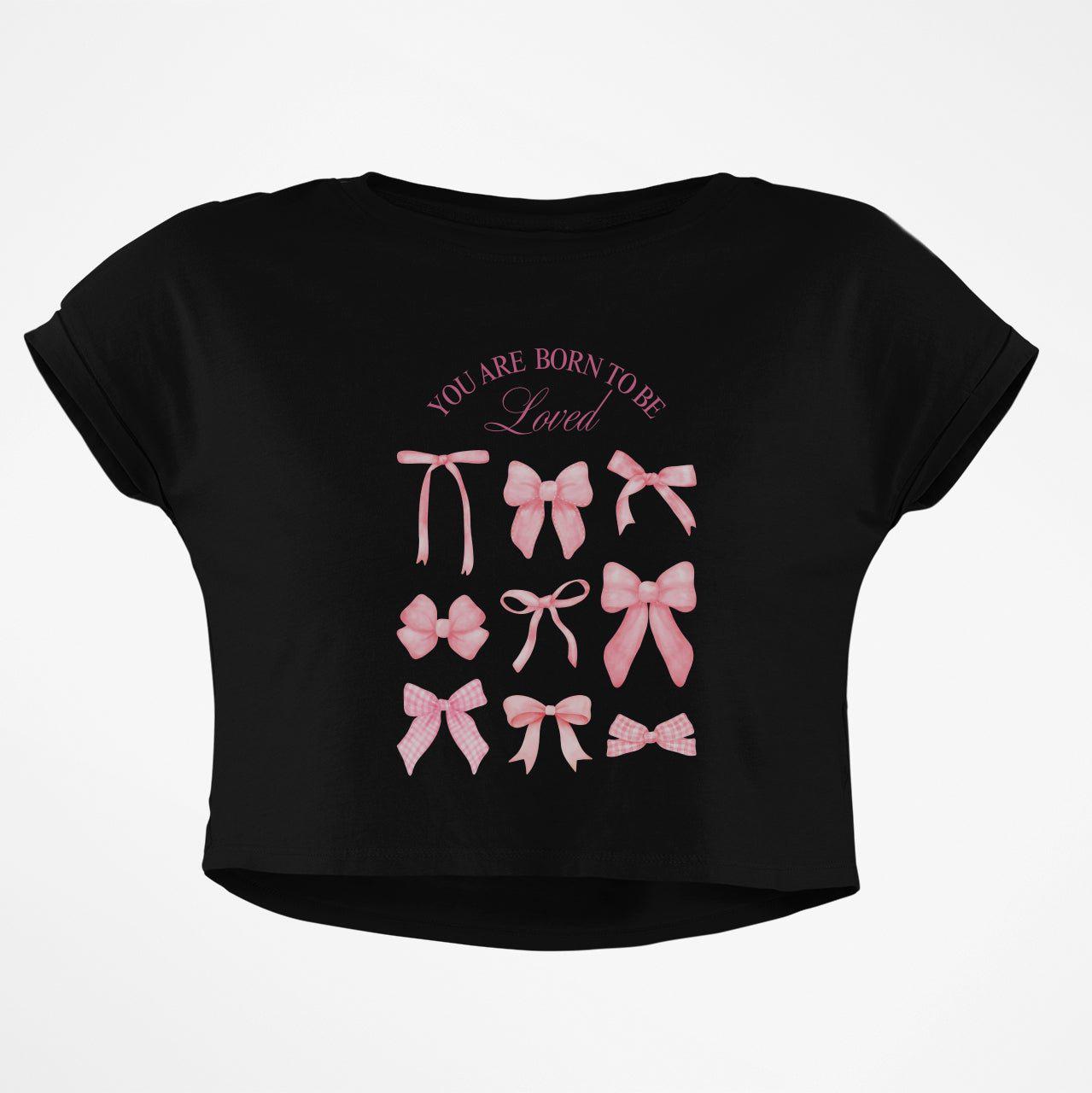 BORN TO BE LOVED CROP TOP - COMMONGROUND