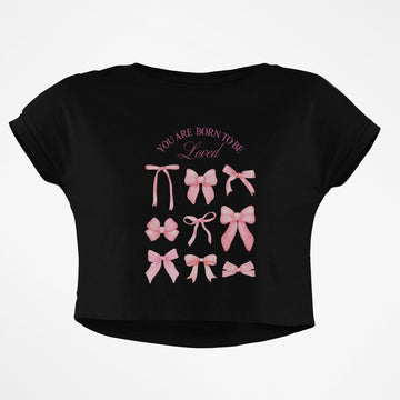 BORN TO BE LOVED CROP TOP - COMMONGROUND
