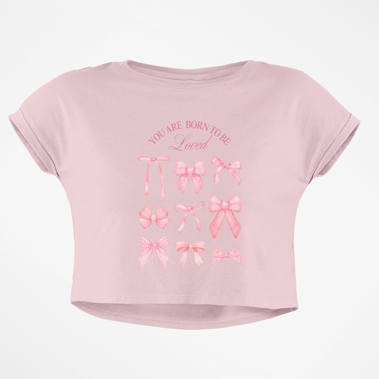 BORN TO BE LOVED CROP TOP - COMMONGROUND