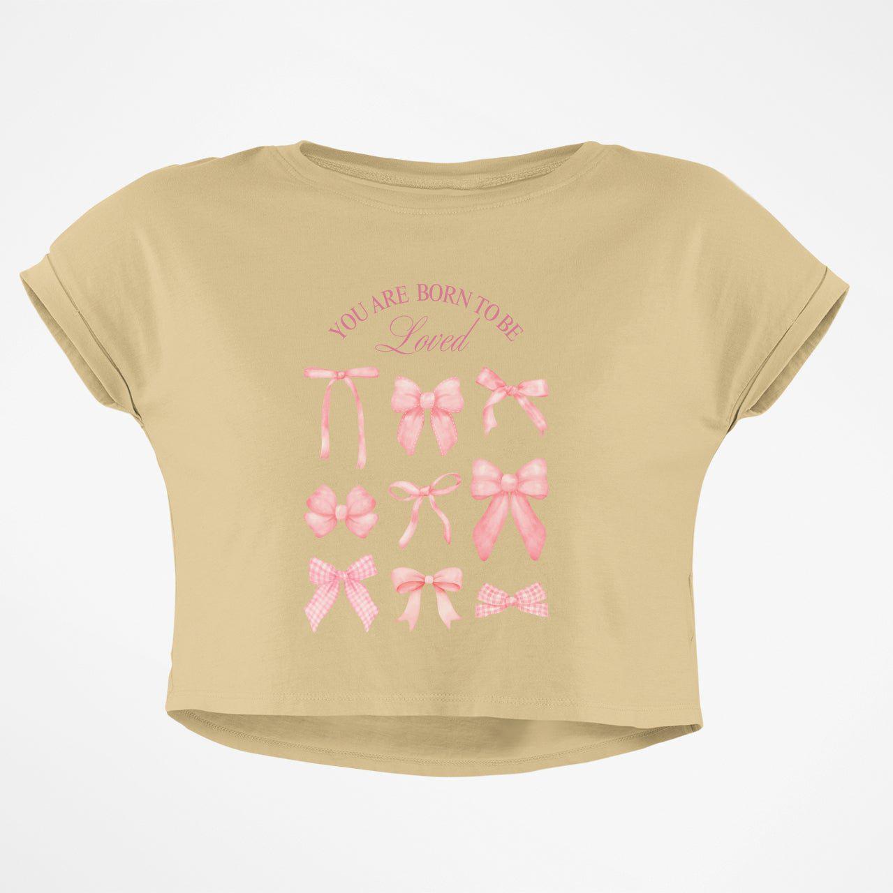 BORN TO BE LOVED CROP TOP - COMMONGROUND