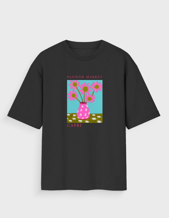 CAPRI FLOWER MARKET OVERSIZED T - SHIRT - COMMONGROUND