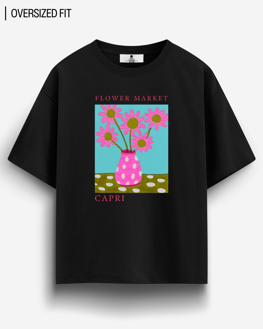 CAPRI FLOWER MARKET OVERSIZED T - SHIRT - COMMONGROUND