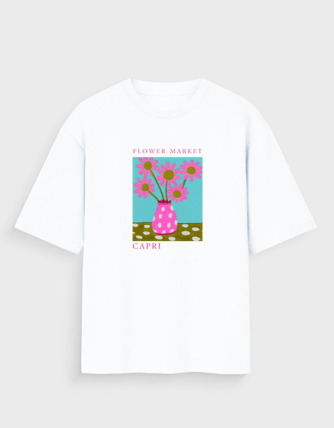 CAPRI FLOWER MARKET OVERSIZED T - SHIRT - COMMONGROUND