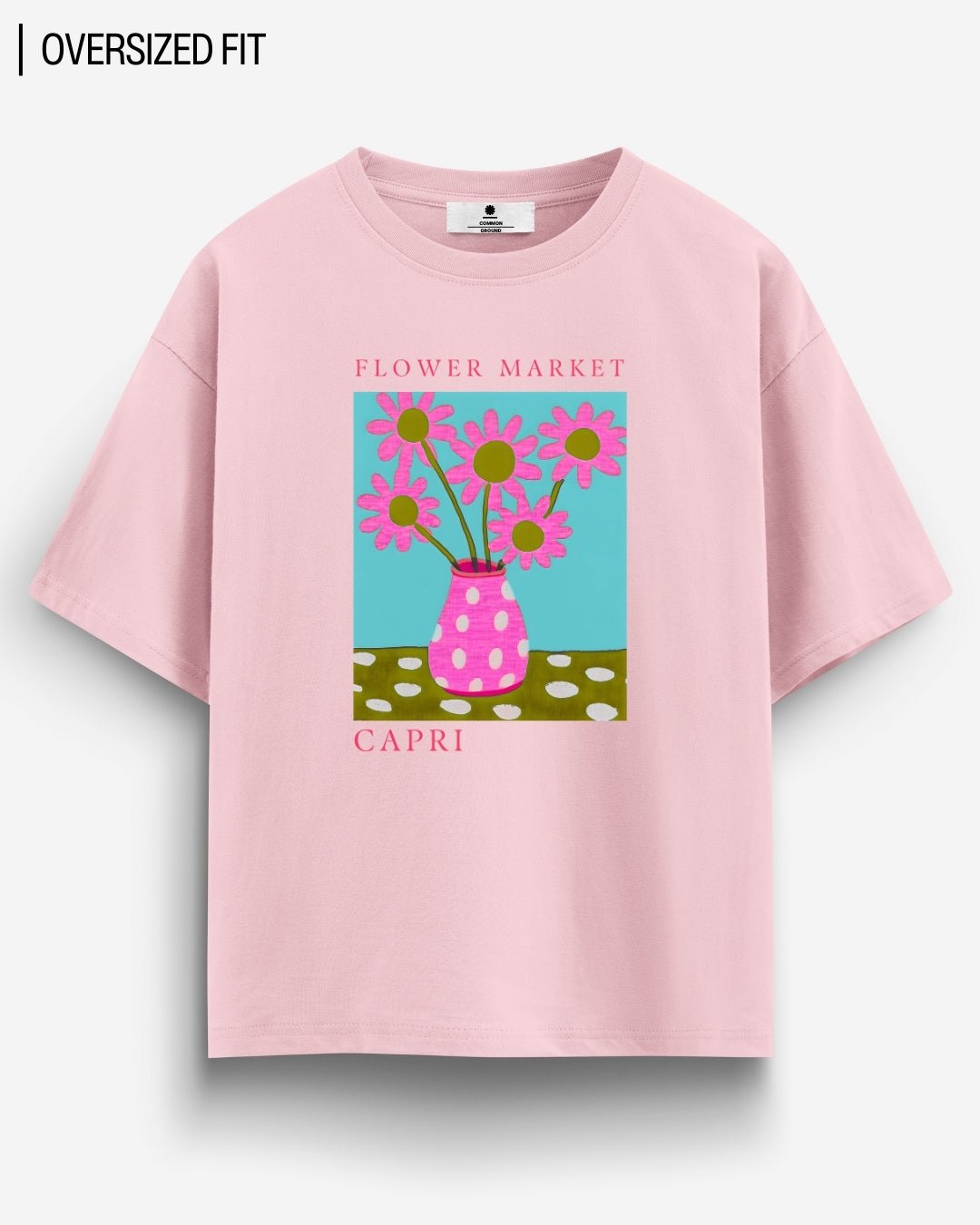 CAPRI FLOWER MARKET OVERSIZED T - SHIRT - COMMONGROUND