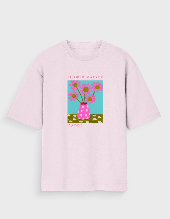 CAPRI FLOWER MARKET OVERSIZED T - SHIRT - COMMONGROUND